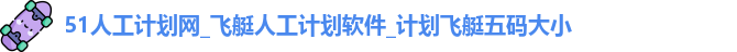 51人工计划网
